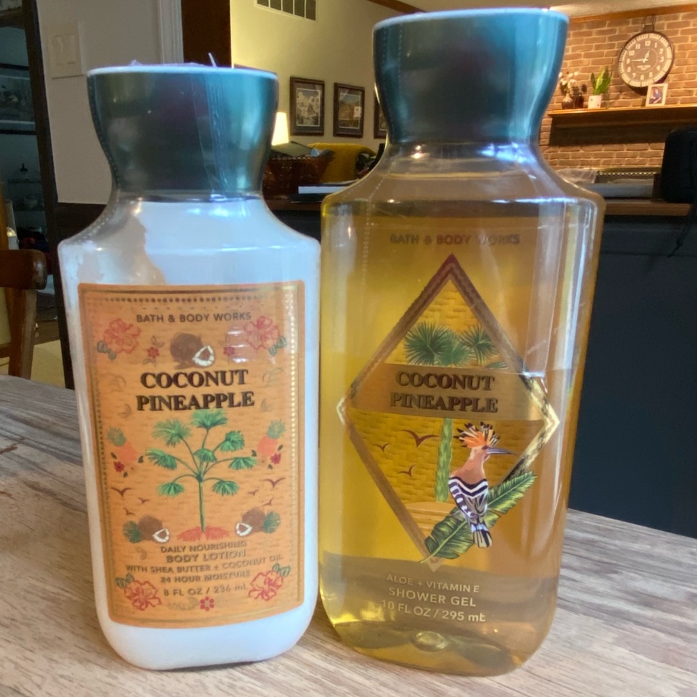 Coconut Pineapple Body Lotion and Shower Gel